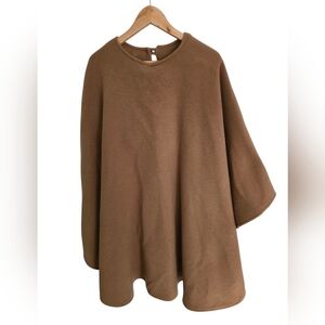 Vintage James Peter James Wool Cashmere Cape In Camel With Scarf